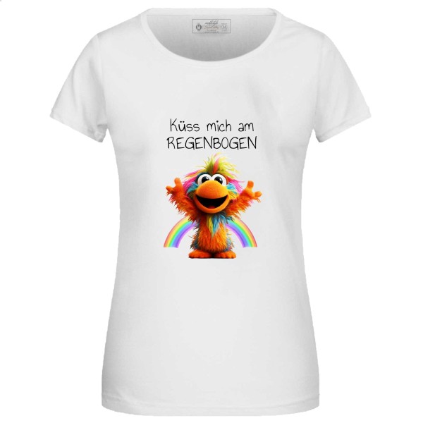 Damen T-Shirt Regenbogen