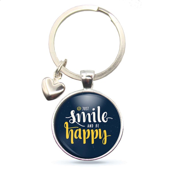 Schlüsselanhänger LAKE Just Smile And Be Happy