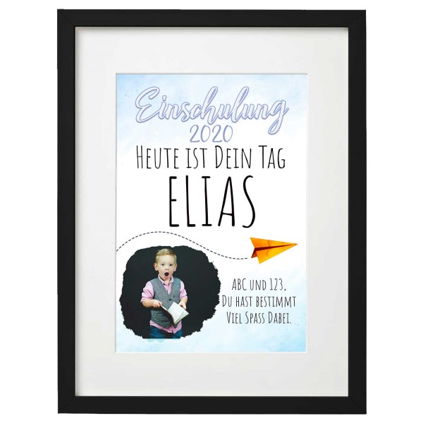 Einschulung Junge + Persönliches Bild