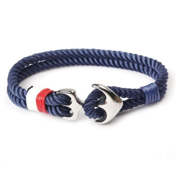 Armband aus Segelseil mit Ankerverschluss