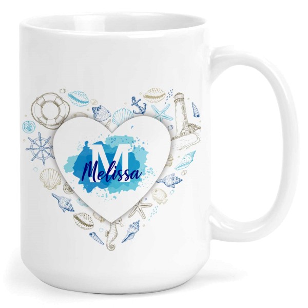 TASSE Maritim mit Name A-Z