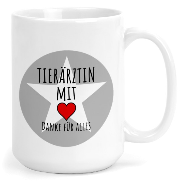 TASSE Tierärztin mit Herz Danke für Alles