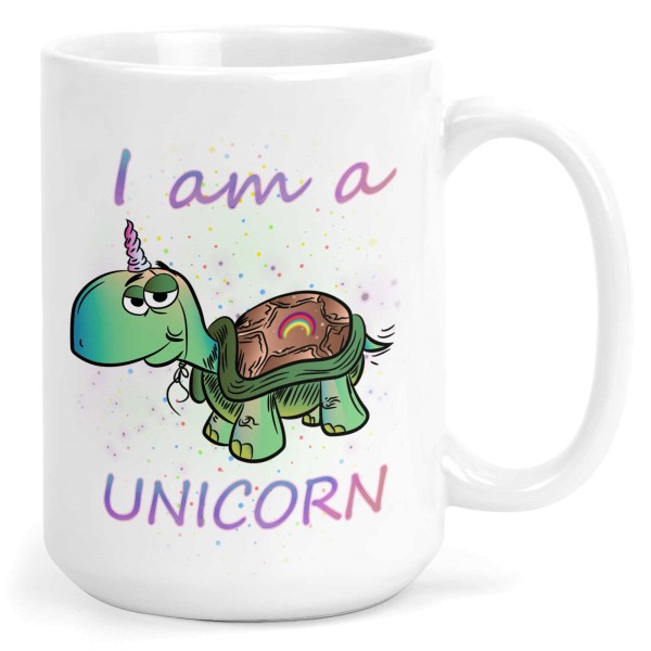 TASSE I am a unicorn Schildkröte Sam