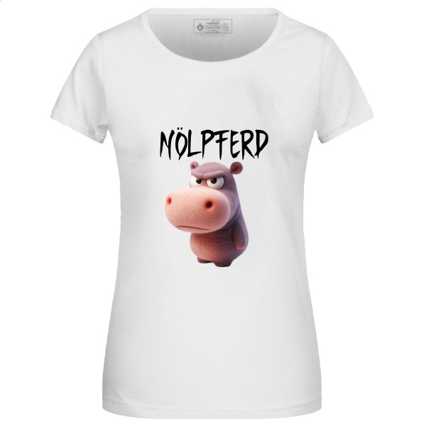 Damen T-Shirt Nölpferd