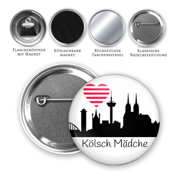 Button Kölsch Mädche