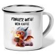 Emaille Drache Finger weg!