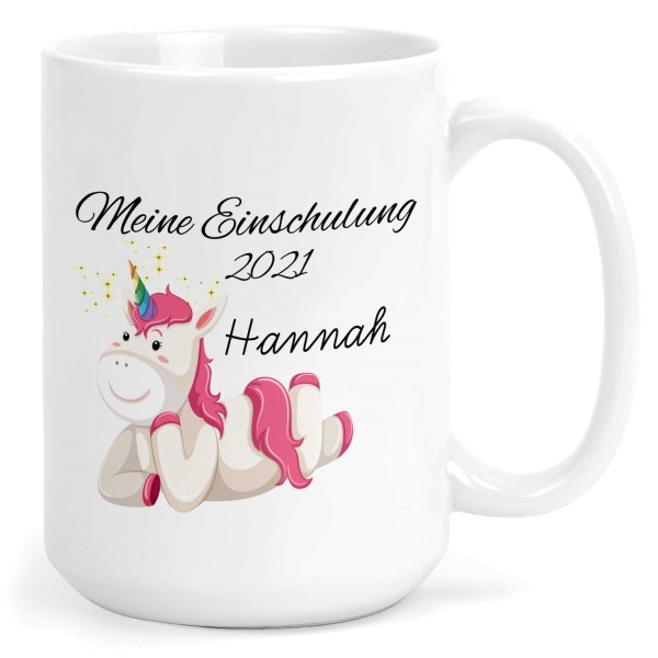 TASSE Einschulung Einhorn