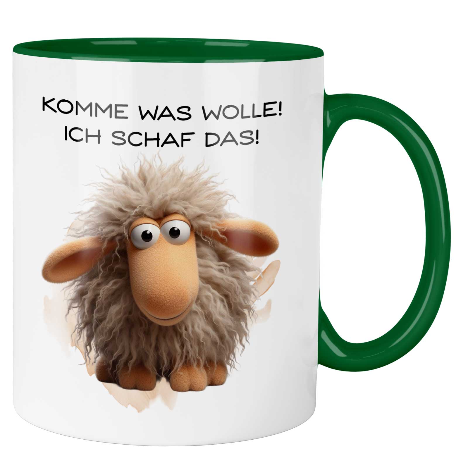 Keramik Dunkelgrün Komme was Wolle