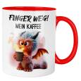 Keramik Rot Drache Finger weg!